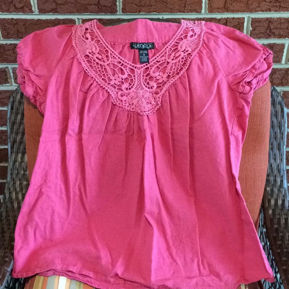 Dusty pink summer shirt 8/$25